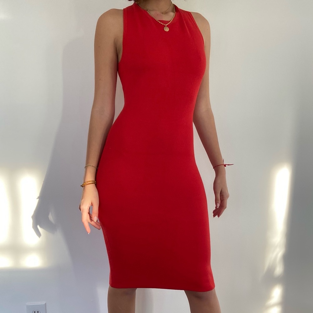 Theory Azarinya Sleevless Crisscross-Back Dress